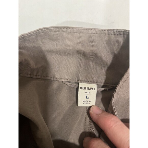 Old Navy Women Drawstring Waist Vest L Gorp Core, Utility, Lagenlook Military - Picture 3 of 8